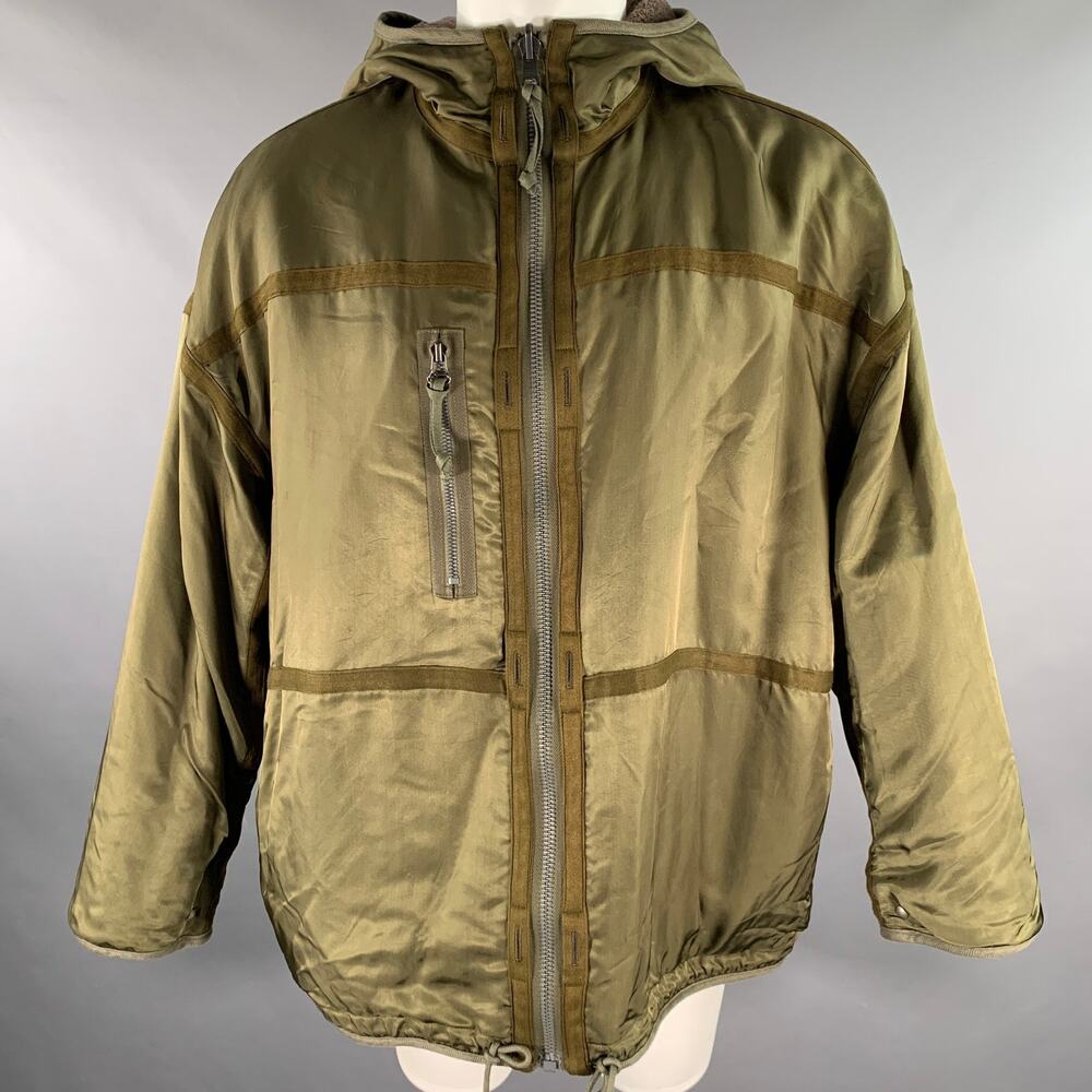 VISVIM Size M Olive Mixed Materials Rayon Wool Reversible Jacket